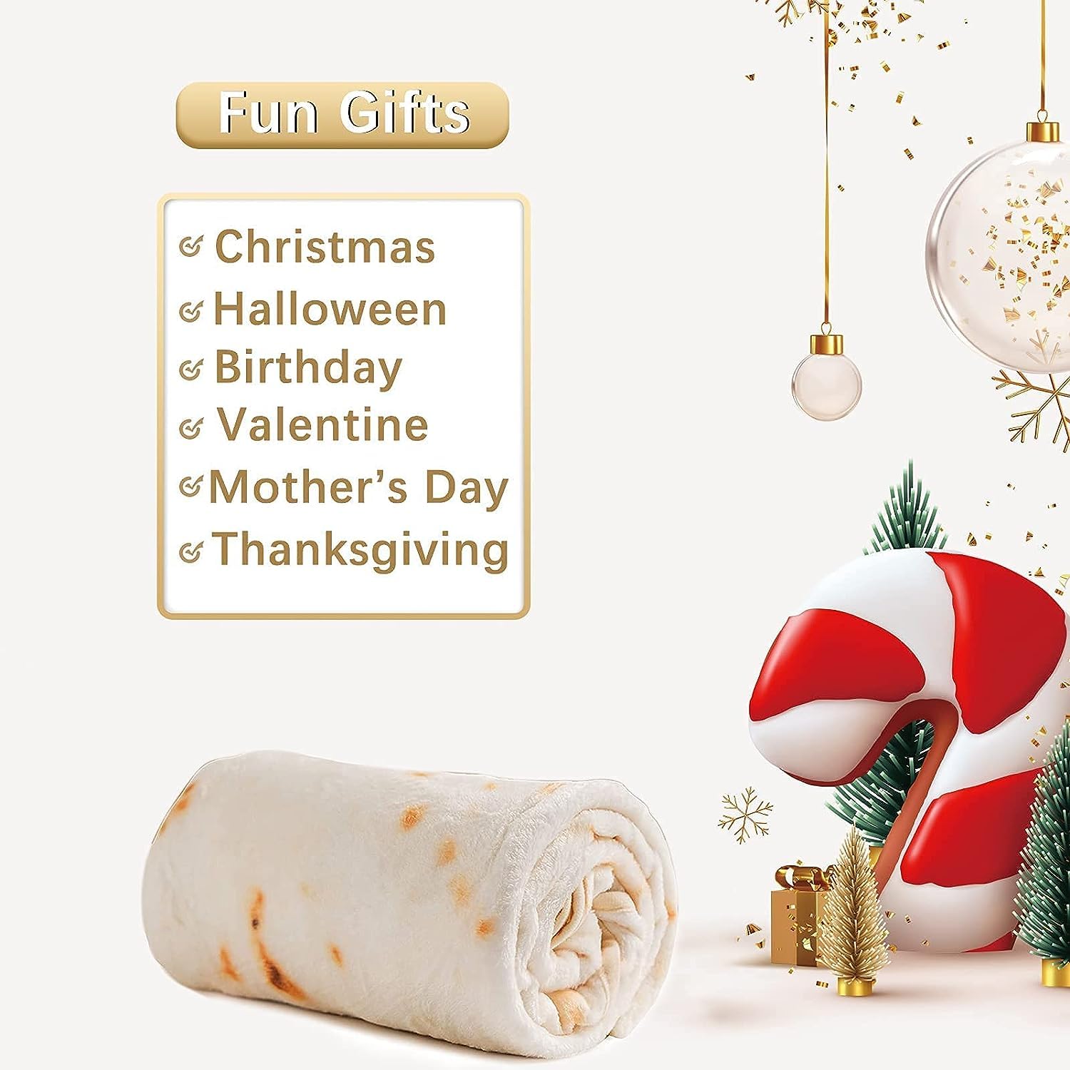 Tortilla-tæppe, baby burritos svøb tæppe, taco tæppe til nyfødt toddler, 285 GSM blødt flannel bærbart tæppe sjove gaver til babyshower dreng pige 0-3 6 9 måneder