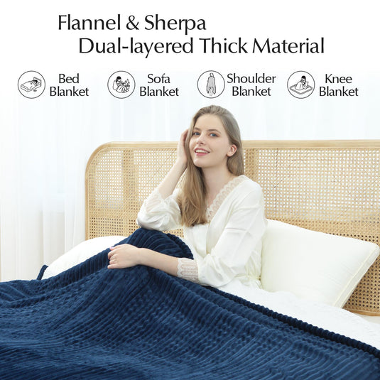 Heated Blanket Throw Size, Soft and Cozy Electric Heating Blanket for Bed, Automatic Safety System 6 Heating Levels & 4 Hours Auto-Off, 50" x 60" Dark Grey