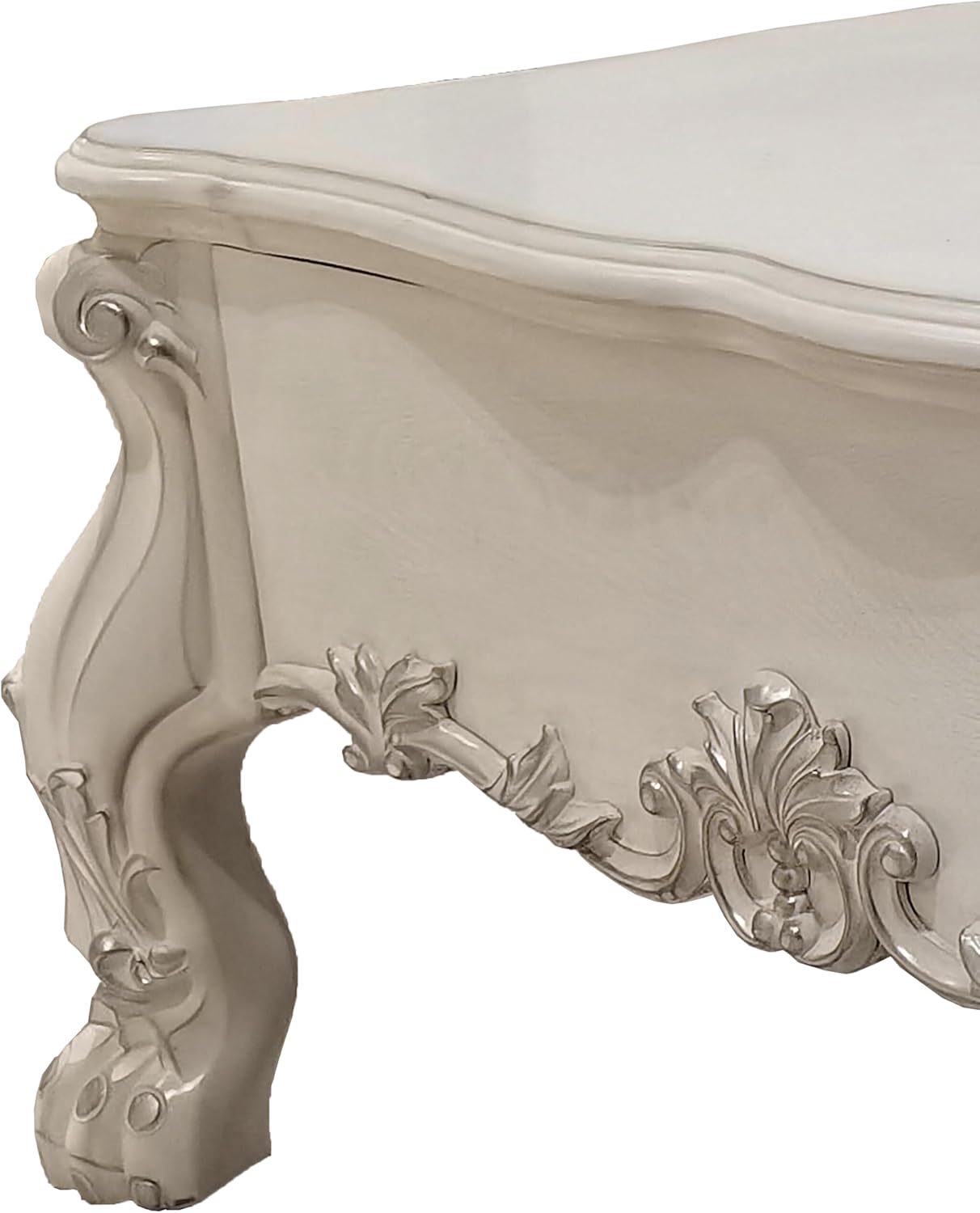 Acme Dresden 2 Drawers Coffee Table in Bone White