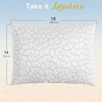 SUPA MODERN охлаждающие подушки для сна 2 шт. подушки из измельчённой пены с эффектом памяти регулируемые прохладные подушки для сна на боку, спине и животе роскошные гелевые подушки размера Queen комплект из 2 шт. съемные моющиеся чехлы