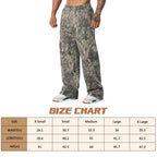 DIOTSR Mens Baggy Sweatpants Athletic Graphic Print Joggers Workout Streetwear Pants with Pockets (Green Tree,Large)
