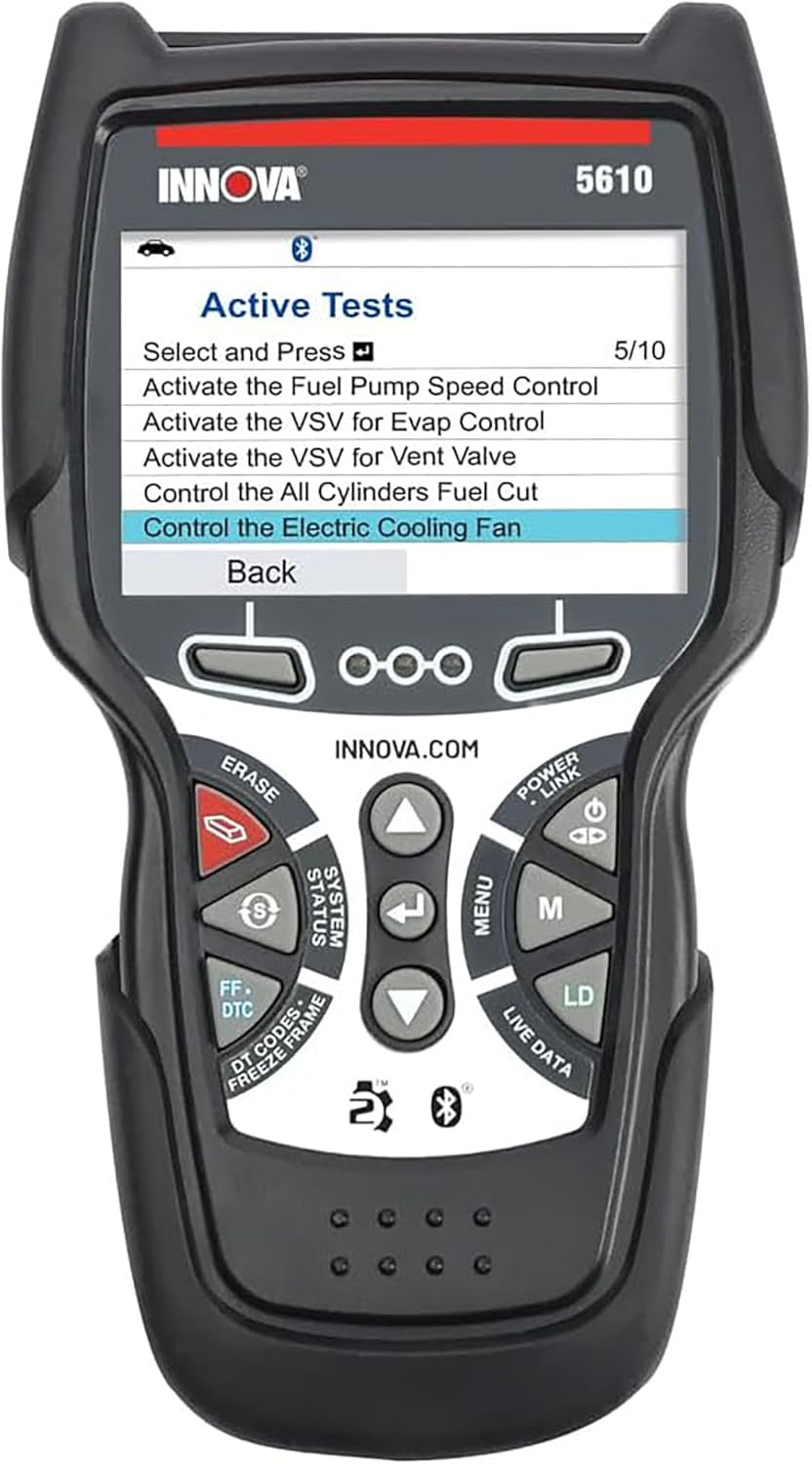 Innova 5610 OBD2 Bidirectional Scan Tool - Understand Your Vehicle, Pinpoint What's Wrong, and Complete Your Repairs with Less Headache, Updates Included, US-Based Technical Support