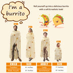 پتو بوریتو ترتیلا هدیه خنده‌دار برای کودکان، نوپاها و حیوانات خانگی، فلانل فوق‌العاده نرم 300GSM، نوآورانه، بامزه، واقعی، غذای مکزیکی تاکو، پتو گرد، هدیه شوخی فیل سفید 41 اینچ
