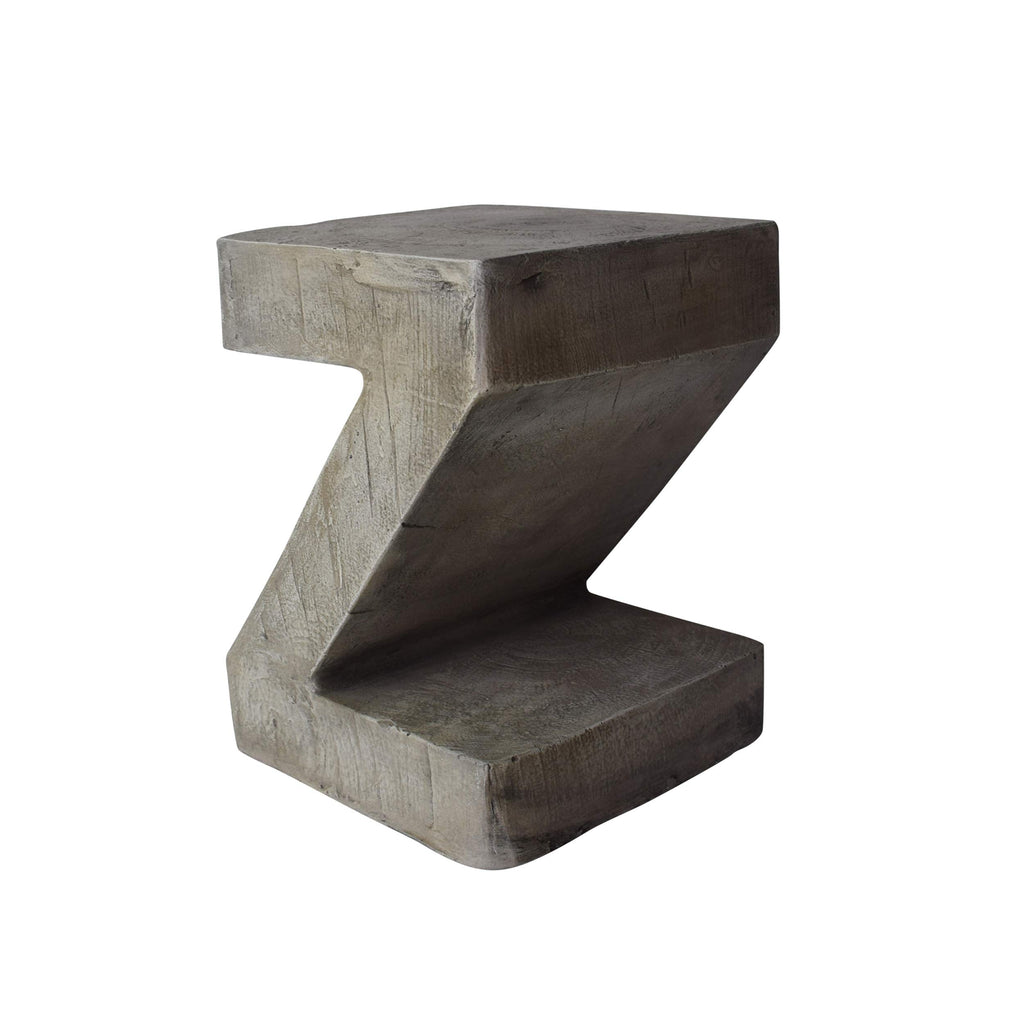 Christopher Knight Home Lux Outdoor Weight Concrete Side Table, Light Gray