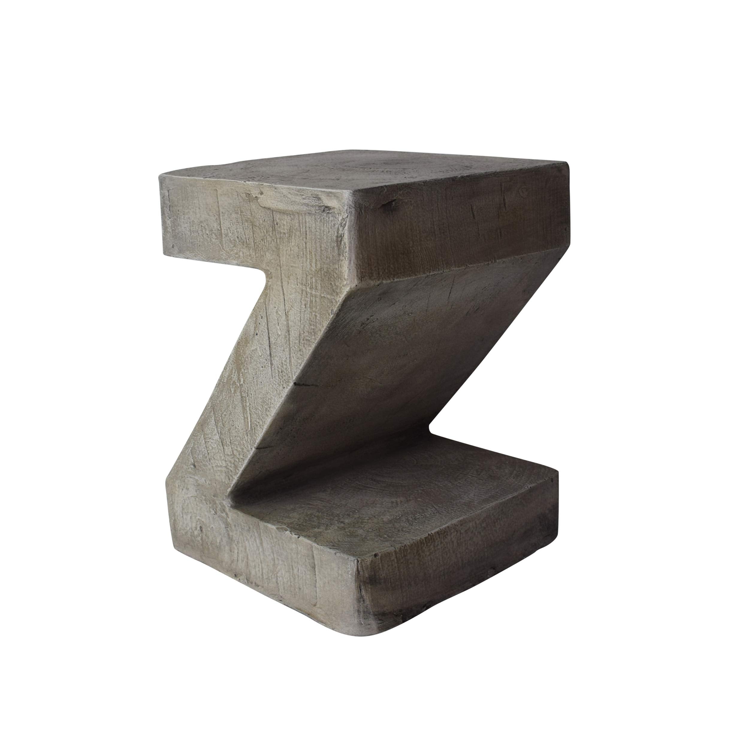 Christopher Knight Home Lux Outdoor Weight Concrete Side Table, Light Gray