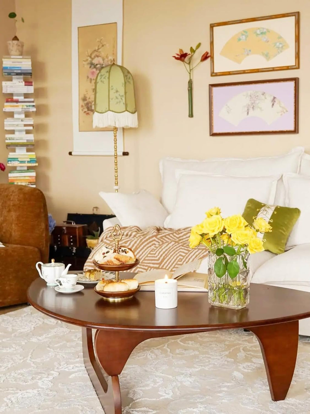 Mid Century Coffee Table Modern Mid-Century End Table, Midcentury Coffee Table Full Wood Low Table for Living Room Timber Top & Legs Farmhouse Solid Wood