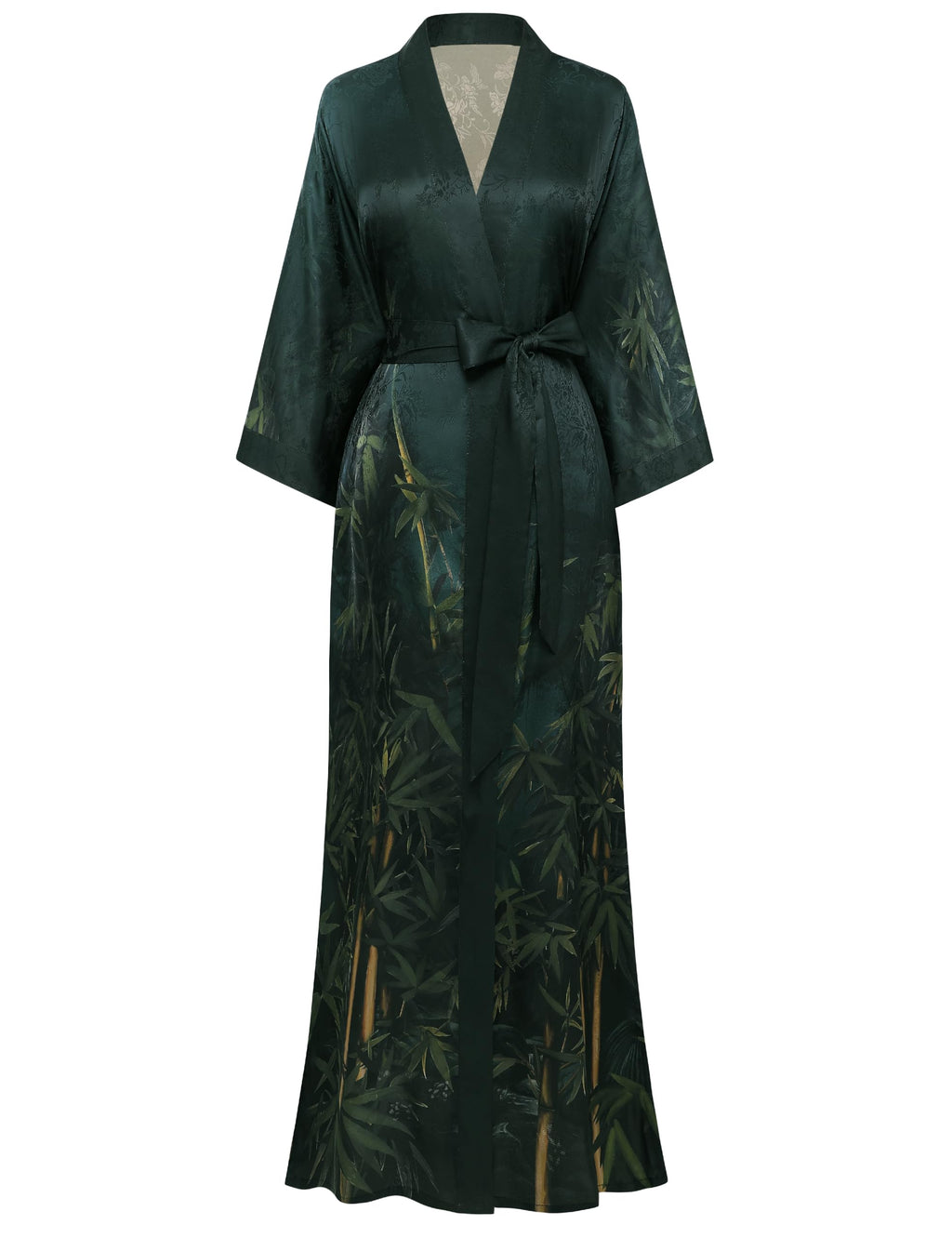 PRODESIGN Kimono Robe for Women - Long Satin Sleepwear Silky Kimono Cover-Up Nightgown Japanese Bathrobe Loungewear Blouse