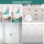 Xbaiyanr 10 Ft x 1.3'' Peel and Stick Wall Molding Trim,Chair Rail Wainscoting Panel,Self-Adhesive Flexible Molding Trim for Home Decoration & Wall Protection(White)