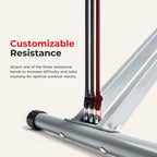 Sunny Health & Fitness Smart Upright Row-N-Ride Exerciser, Squat Assist Trainer for Glutes Workout with Adjustable Resistance, Easy Setup & Foldable, Glute & Leg Exercise Machine- NO. 077S