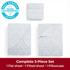 Mellanni Queen Sheets Set - 4 PC Iconic Collection Bedding Sheets & Pillowcases - Hotel Luxury, Extra Soft, Cooling Bed Sheets - for Women, Men, Kids & Teens (Queen, White)