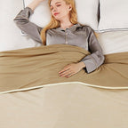 Topcee Cooling Blanket (90"x90"Queen Size) for Sweats Absorbs Heat to Keep Adults Cool on Warm Nights, Q-Max 0.5 for Hot Sleepers, Ultra-Cool Lightweight Blanket for Bed