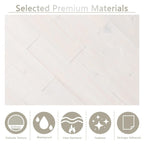 KASARO 9-Piece Peel and Stick Wood Panels for Interior Wall Decor, Long Real Wood Solid Shiplap Accent Adhesive Planks for DIY Project, 11 sq. ft, White, 5" x 35"