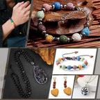 PH PandaHall 470pcs 8mm Lava Beads Natural Black Bead Black Lava Spacer Beads Oil Diffuser Bead Round Rock Stone Volcanic Rock Chakra Stone for Earrings Necklaces Bracelet Jewelry Making