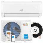 COSTWAY 12000BTU Mini Split Air Conditioner& Heater, 20 SEER2 115V Wall-Mounted Ductless AC Unit Cools Rooms up to 750 Sq. Ft, Energy Efficient Inverter AC with Heat Pump (Blast Series)