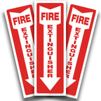 iSYFIX Fire Extinguisher Signs – 3 Pack 4x12 Inch – 40 mil Thick Polystyrene Plastic, Laminated for Ultimate UV, Weather, Scratch, Water & Fade Resistance, Indoor & Outdoor