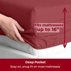 Mellanni Queen Sheets Set - 4 PC Iconic Collection Bedding Sheets & Pillowcases - Hotel Luxury, Extra Soft, Cooling Bed Sheets - for Women, Men, Kids & Teens (Queen, White)