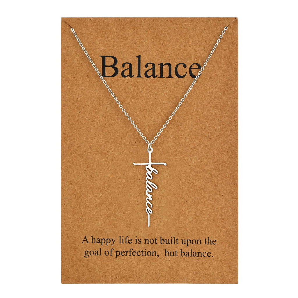 Lcherry Faith Cross Pendant Necklace for Women Religious Christian Jewelry Mother's Day Gifts for Women