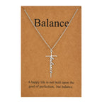 Lcherry Faith Cross Pendant Necklace for Women Religious Christian Jewelry Mother's Day Gifts for Women