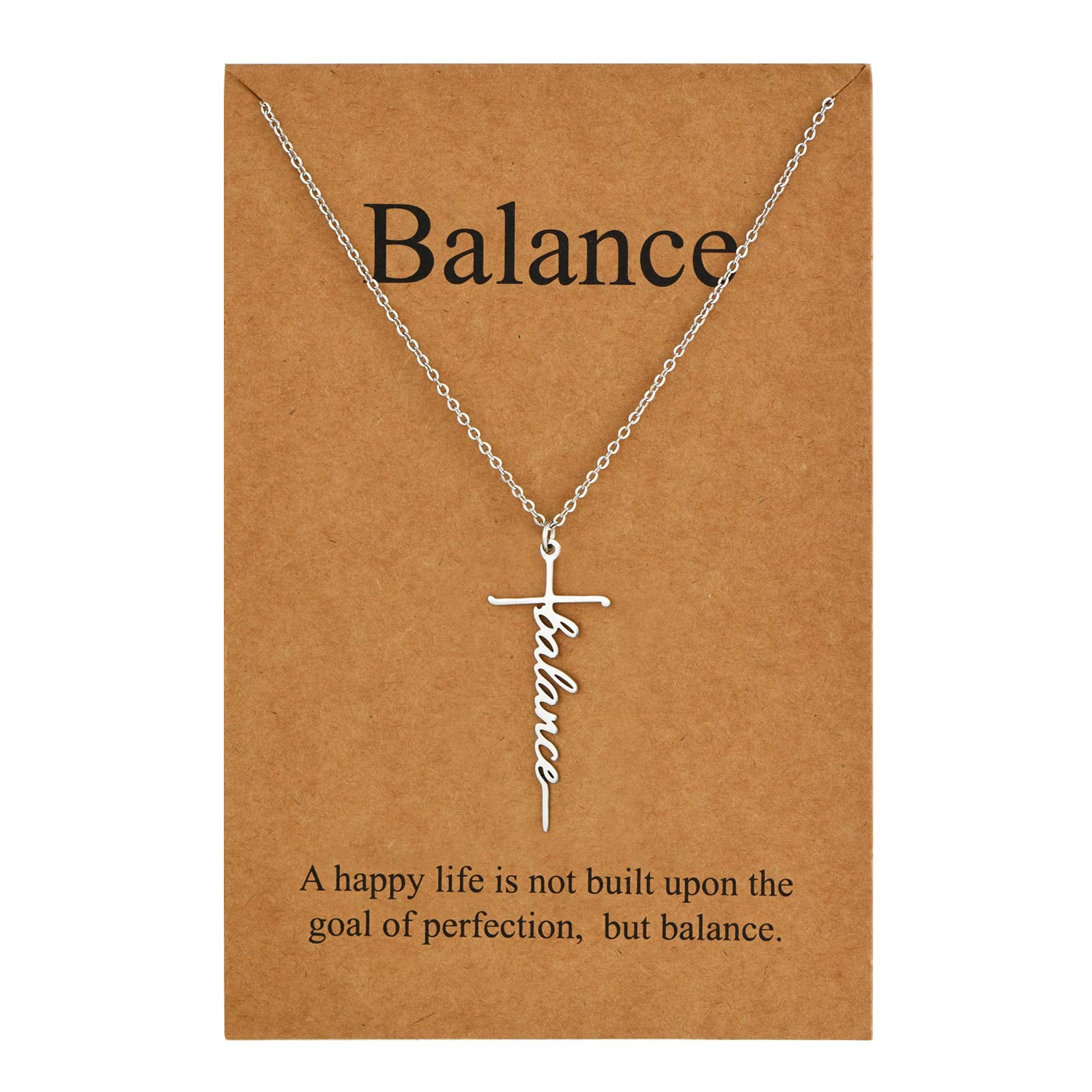 Lcherry Faith Cross Pendant Necklace for Women Religious Christian Jewelry Mother's Day Gifts for Women