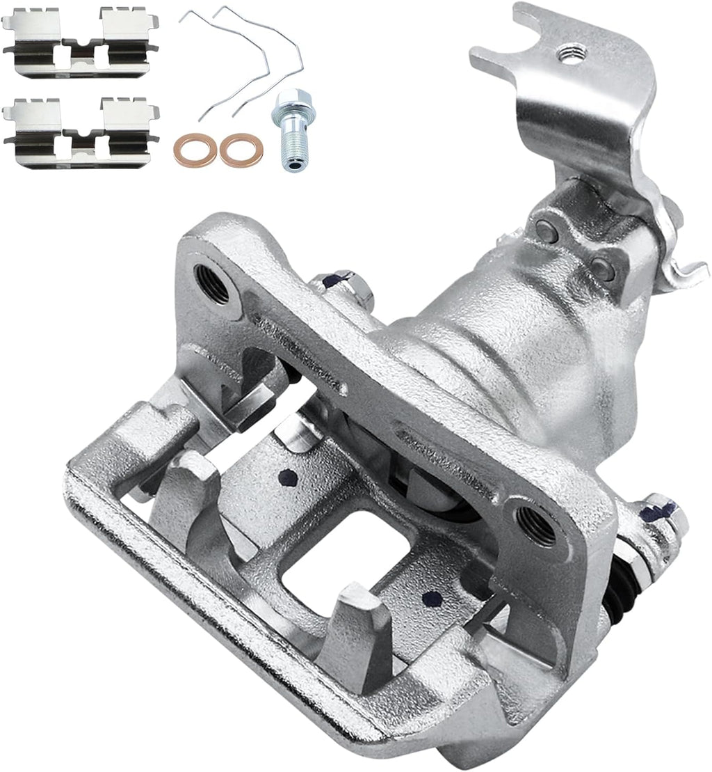 Rear Left Brake Caliper With Bracket Replacement for Honda Accord 2008 2009 2010 2011 2012, ACURA TSX 2009 2010 2011 2012 2013 2014, Rear Driver Side: 19B3359, 19285712, FRC12164, 18FR2716