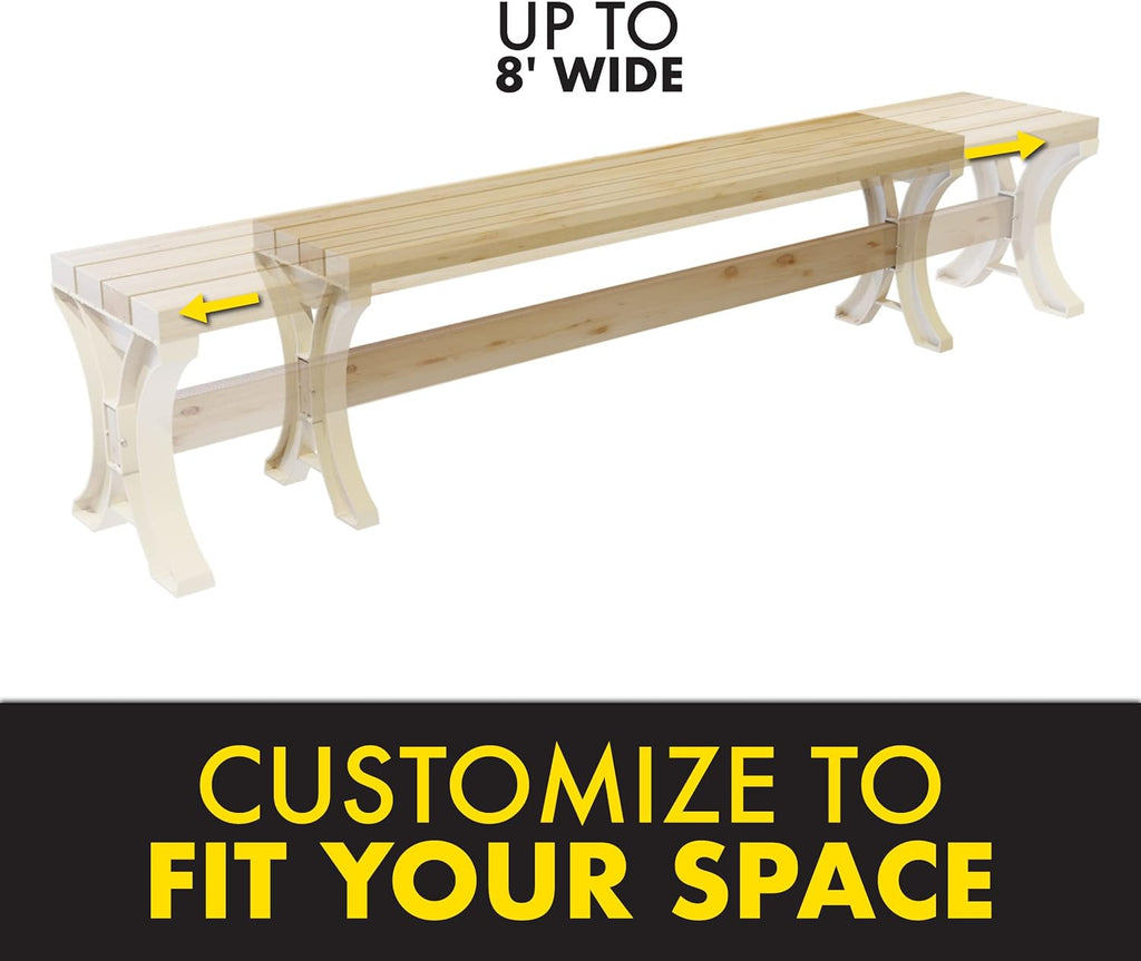 2x4basics 90140 Custom AnySize Table, 5.5 x 15.5 x 16.25, Light brown