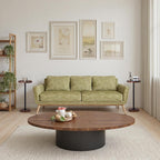 Home Dector Sofa Side Table, Small Drink Table for Small Spaces, Coffee End Table with Wood Leg for Living Room, Bedroom, Corners(Rustic Brown)