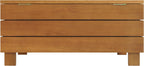 Outdoor Coffee Table - Weather-Resistant Eucalyptus Wood Patio Furniture Table with Lift Top Storage Compartment (Brown)