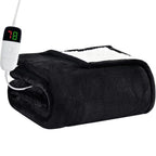 Heated Electric Blanket Queen Size - 84" x 90" Heating Blanket with Dual Control, 10 Levels & 8 Hours Auto Off, Soft Warm Flannel Gift with Over-Heat Protection, ETL & FCC Certified