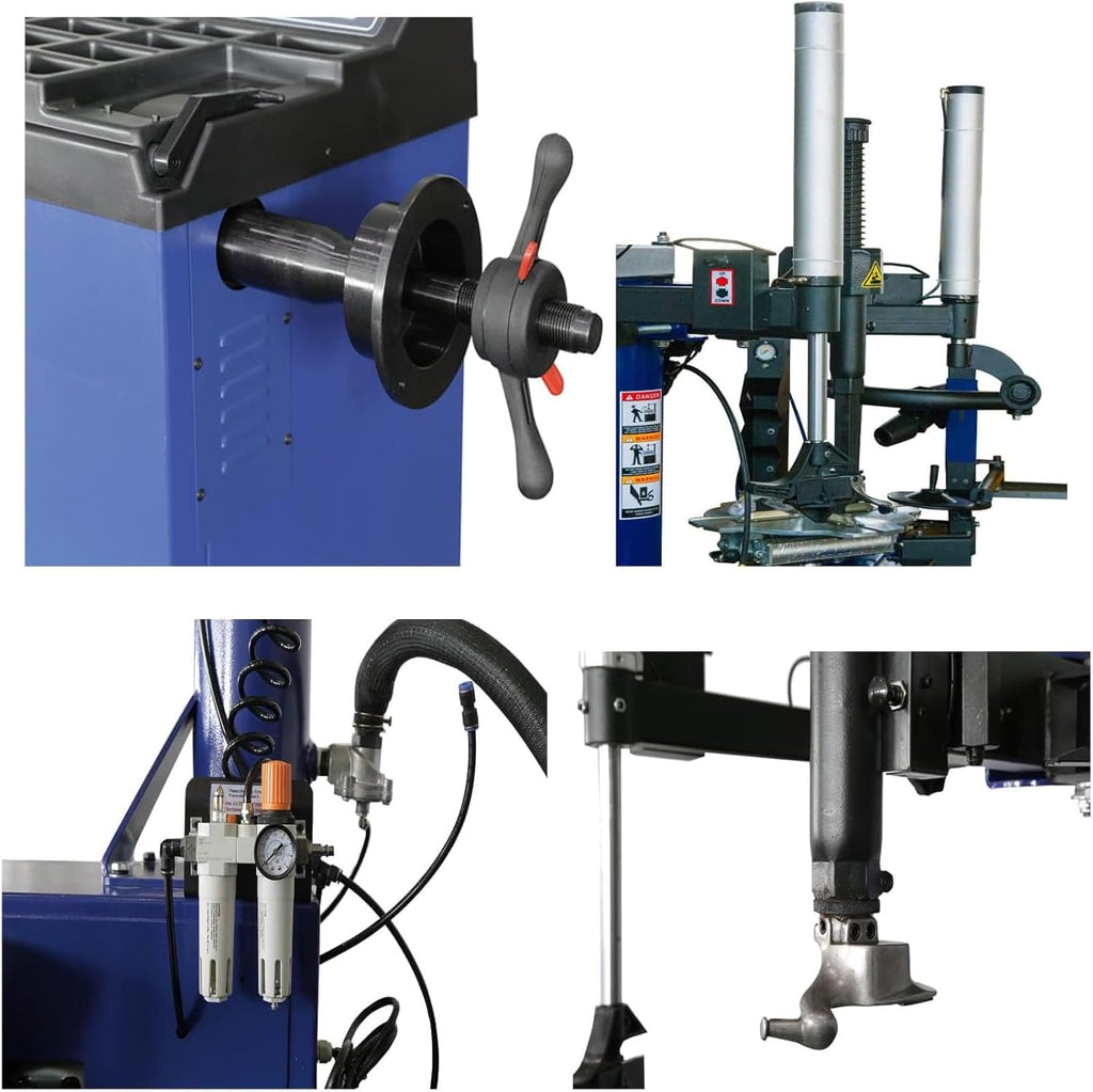 XK New Model 988 Tire Changer Tire Machine Wheel Changers Combo 690 Balancer Rim Clamp with 36 Month Part Replacements 110V