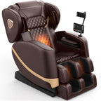 2025 Massage Chair Full Body, Zero Gravity Massage Chair with 10 Fix Rollers, Heating, Foot Massage, Auto Modes, Bluetooth Speaker, Touch Screen Controller