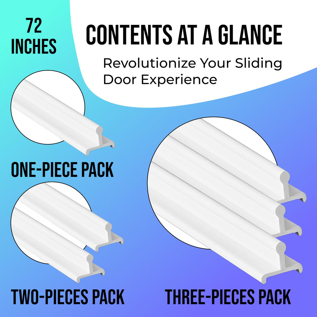 CBW DOORS KC-FLAT VINYL White Vinyl Sliding Door Track, 72 Inches - Pack of 1