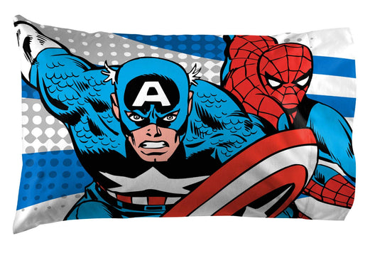 Jay Franco Marvel Spidey and His Amazing Friends Team Spidey Twin Size Sheet Set - 3 Piece Set Super Soft and Cozy Kid’s Bedding - Fade Resistant Microfiber Sheets (Official Marvel Product)