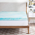 OLIXIS Gel Memory Foam Mattress Topper, Twin 2 Inch, Cooling Gel Infused Soft Comfy Breathable, Pressure-Relieving, CertiPUR-US Certified