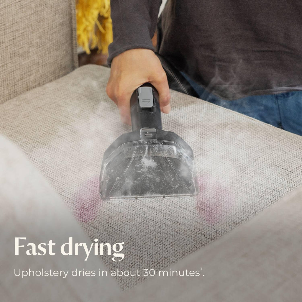 BISSELL Little Green HydroSteam Multi-Purpose Portable Carpet and Upholstery Cleaner, Car and Auto Detailer, 3618