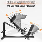 Mikolo Leg Press Hack Squat Machine, 30-Degree Compact Leg Press Machine for Home Gym, Hack Squat Machine with Removable Shoulder Pad, Lower Body Workout Equipment ( Combo Machine)