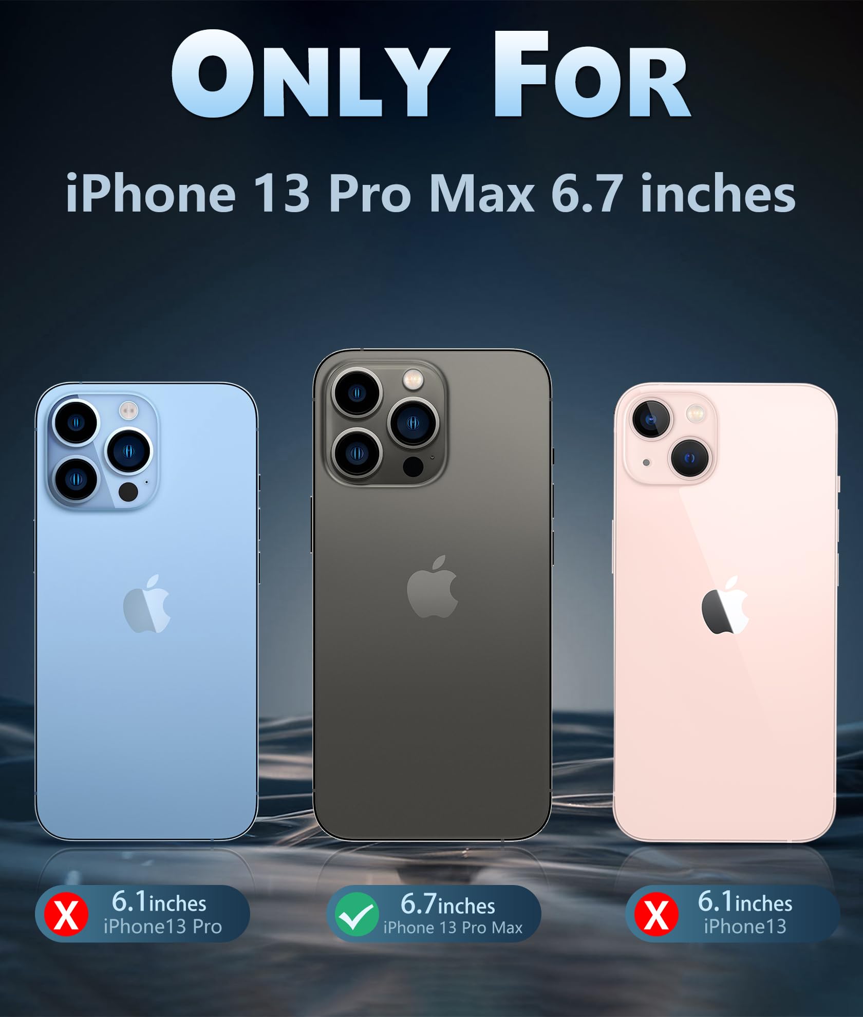 FNTCASE dla etui iPhone 13 Pro-Max: Mocne magnetyczne, antyżółknięcie, smukłe przezroczyste etui | Wojskowej klasy ochronna i odporna na wstrząsy cienka przezroczysta osłona na telefon (przezroczysta)