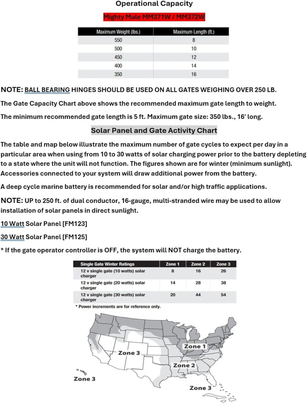 Mighty Mule MM372W Dual Automatic Gate Opener, Smart and Solar Ready-Up to 16ft Long or 550lb per Leaf, Black, 1 Dual Gate Opener Kit