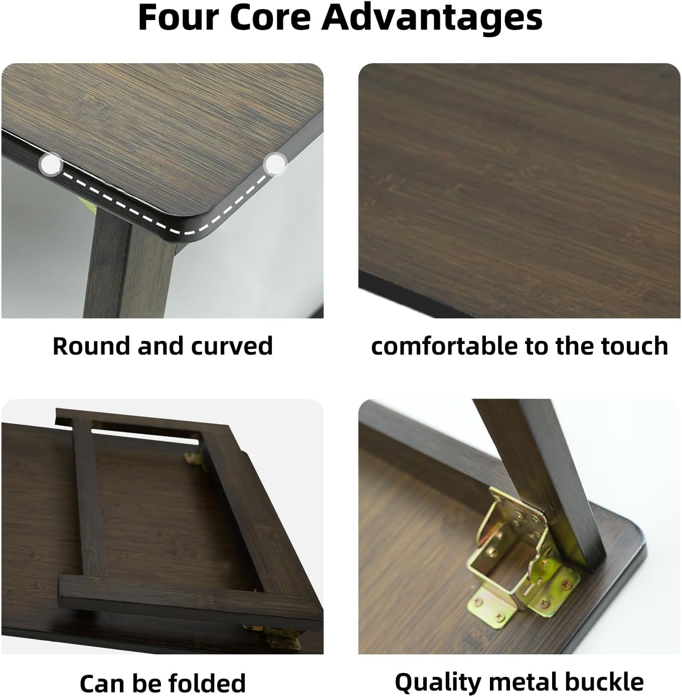 Japanese Folding Floor Table Foldable Coffee Tables Wood Low Tables Versatile for Sitting Dining Table Tea Tatami Desk No Assembly Unique (31.5 * 19.7 * 11.8 inch)