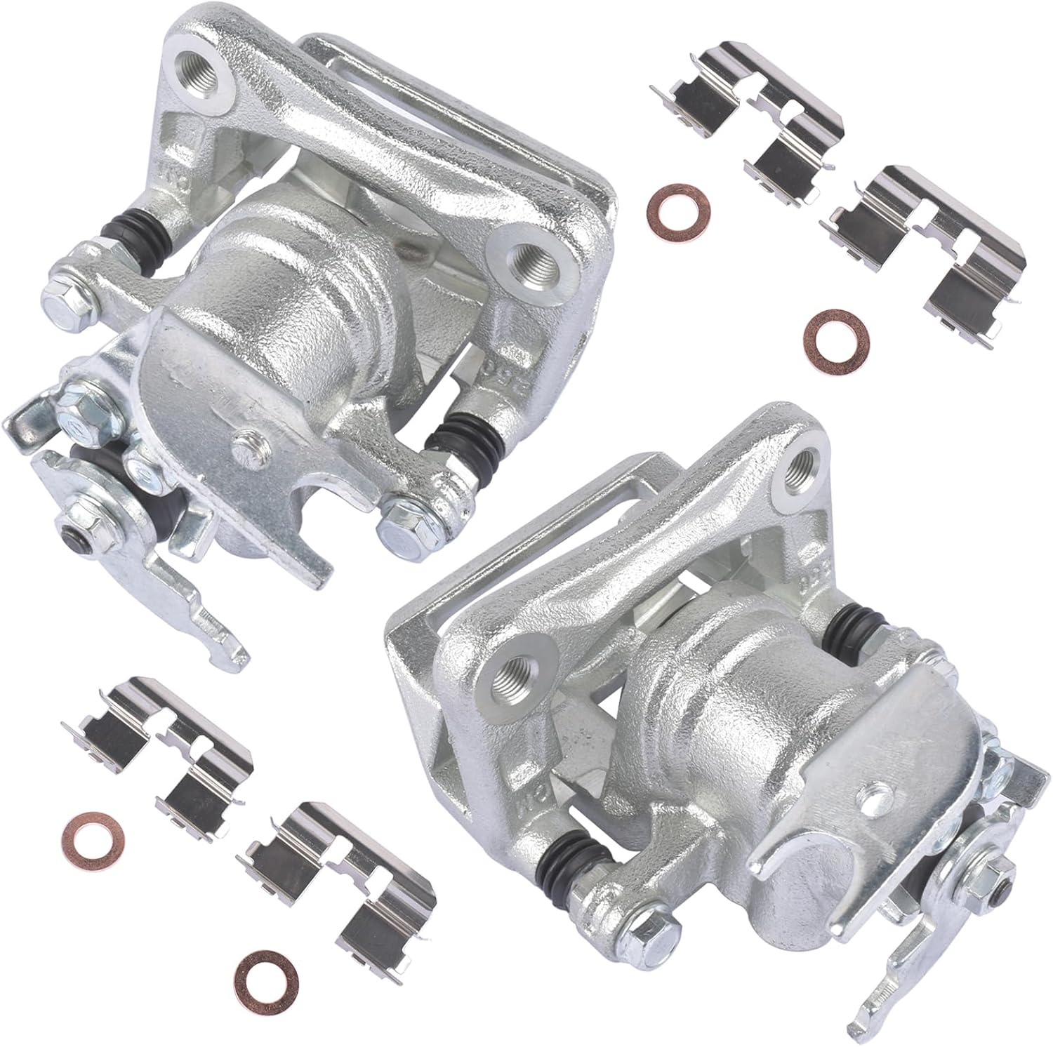 19-B3358 19-B3359 Disc Brake Caliper Assembly with Bracket Replacement for Select Honda and Acura Models - Accord 2008-2012, TSX 2009-2014 - Rear Driver and Passenger Side