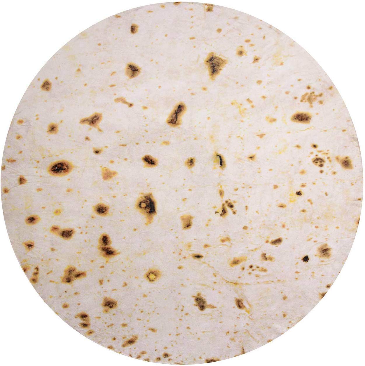 پتو پرتابی تورتیلا برریمر 2.0 دو رو 71 اینچ برای بزرگسالان و کودکان، پتوهای غول‌پیکر خنده‌دار و واقعی غذا، پتو تاکو نرم فلانل نوولتی 285 GSM (زرد - دو رو)