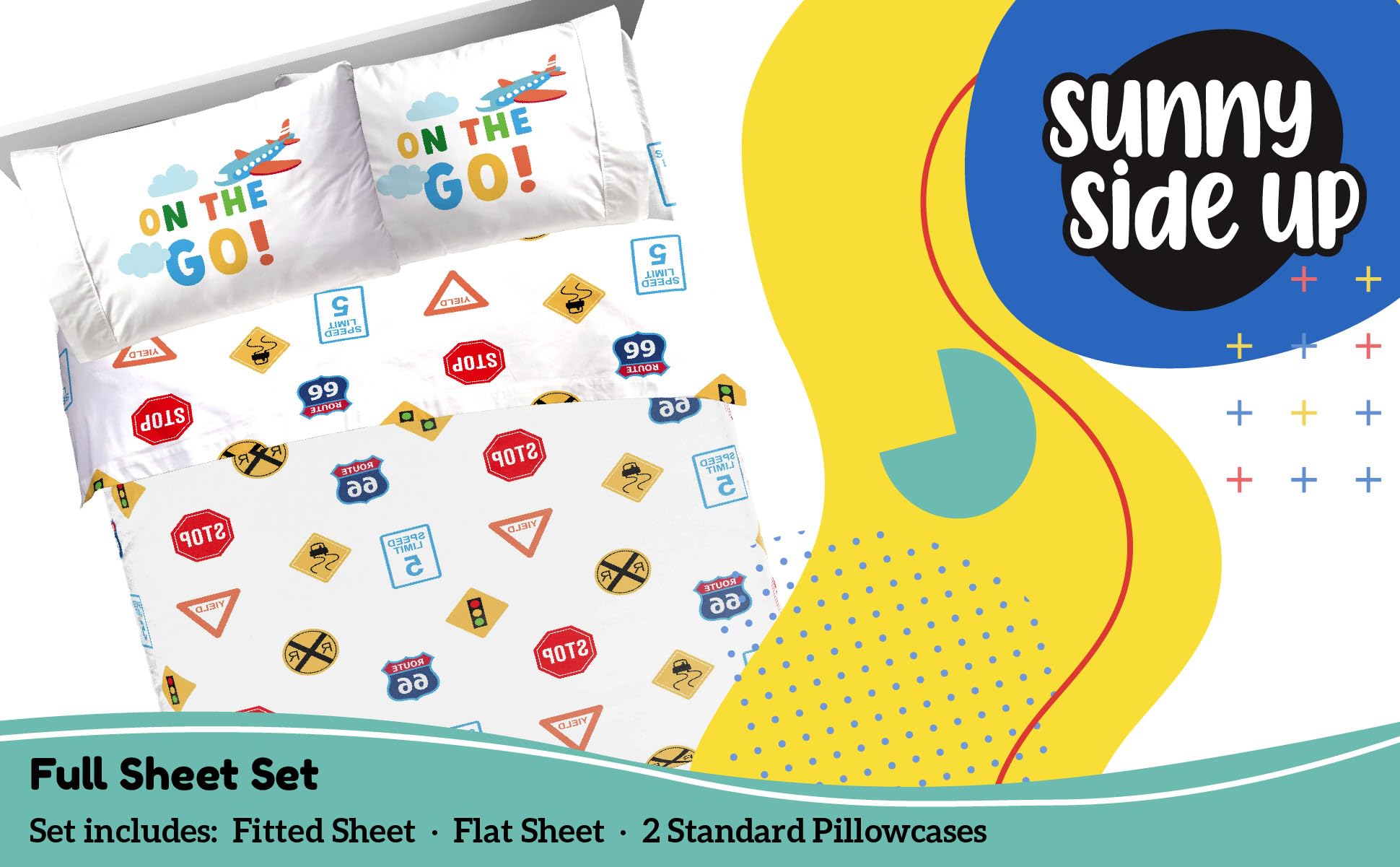 Sunny Side Up Minecraft Creeper & Animals Twin Sheet Set - 3 Piece Kids Bedding Set Includes Pillow Cover - Super Soft Microfiber Sheets