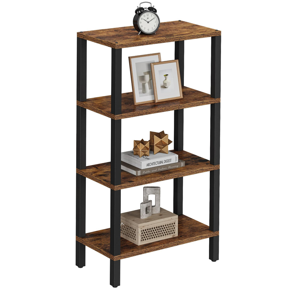 TUTOTAK Small Side Table, Narrow End Table, Skinny Sofa Table, Slim Nightstand, Couch Table, Living Room, Bed Room, Brown TB01BB062