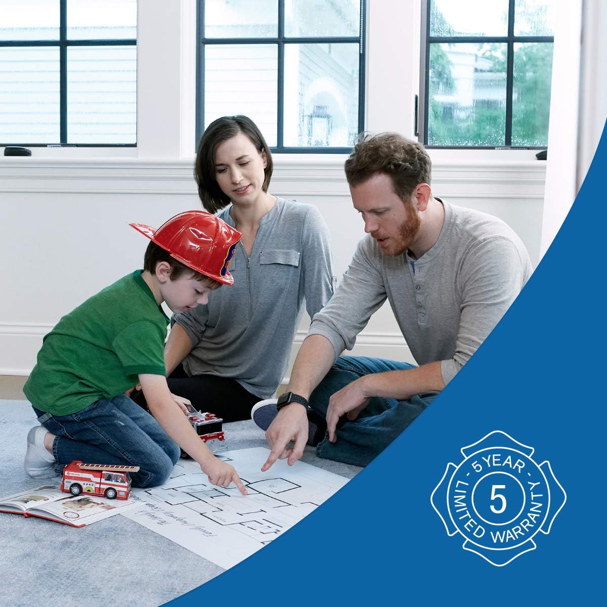 First Alert PRO10 Rechargeable Commercial Fire Extinguisher, UL rated 4-A:60-B:C, Red, 1-Pack