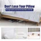 Poduszka klinowa HOMBYS do zagłówka łóżka, składany klin do wypełniania szczeliny łóżka King Size, wypełniacz szczeliny materaca, wielofunkcyjna poduszka do szczeliny łóżka, wypełnia szczelinę (0-7") między zagłówkiem a materacem, biały