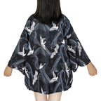 ZooBoo Women Japanese Kimono Cardigan - Harajuku Bathrobe Cardigan Sunscreen Clothes Pajamas Knitting Coat