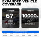OBD2 Scanner TOPDON AD500, Oil SAS Throttle TPMS BMS EPB Reset, Engine ABS SRS Transmission, Diagnostic Scan Tool, AutoVIN, Car Check Engine Code Reader with Battery Test, Lifetime Wi-Fi Free Update