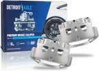 Detroit Axle - 2 Front Brake Calipers for 11-19 GMC Chevy Silverado Sierra 2500 3500 HD, 16-19 Suburban 3500 HD, Brake Calipers with Bracket Assembly 2016 2017 2018 2019 Replacement