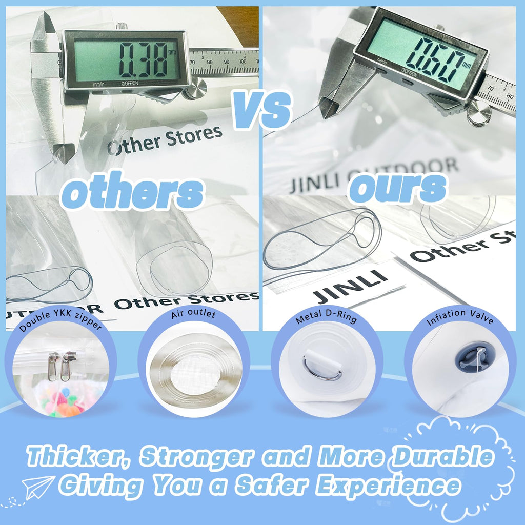 8,5FT aufblasbare Bubble-Hauskuppel für Kinder/Erwachsene, kommerzielles PVC-Bubble-Ballonzelt mit 4'L Tunnel, transparentes Outdoor-Spielplatz-Set für Garten, Geburtstag, Hochzeit, Gender Reveal