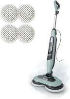 Shark Steam & Scrub Steam Mop, All-in-One Scrubbing and Sanitizing Hard Floor Cleaner, LED Headlights, 4 Dirt Grip Soft Scrub Pads Included, XL Water Tank, Swivel Steering, Hawaiian Grey, S8001