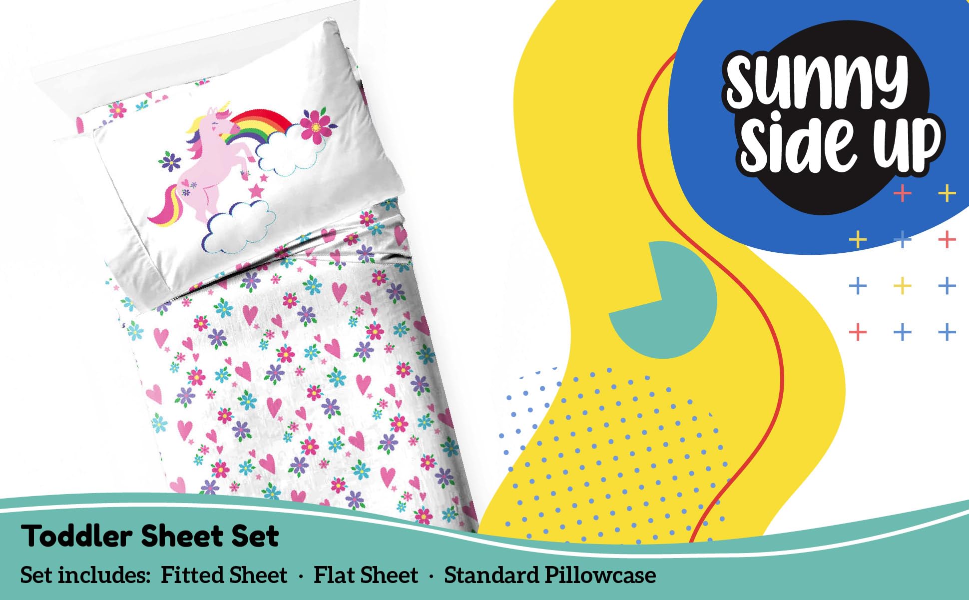 Sunny Side Up Minecraft Creeper & Animals Twin Sheet Set - 3 Piece Kids Bedding Set Includes Pillow Cover - Super Soft Microfiber Sheets